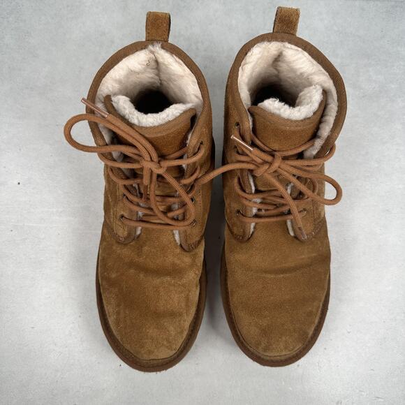 UGG Chukka Boots Mens Size 9 Chestnut Suede Sheepskin Lined Lace Up 1016472 main image 10